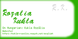 rozalia kukla business card